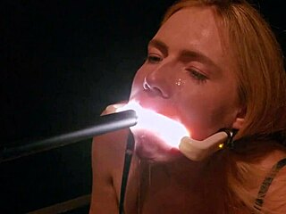 Suggestive Deranged Filth Lover Rebel Rhyder Takes Frozen Cum Bukkake Close-Up