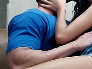 watching this cute latina kiss her buff friend is hot