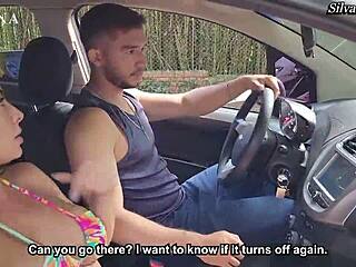 Silvanalee Seduces an Inexperienced Boy for Outdoor Fun at Her Place