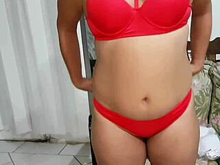 Latina Amateur Shows Off Panties in Exhibitionist Fetish