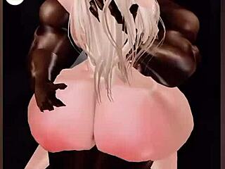 Castigando A Una Buena Hembra Blanca En Imvu With Big Black Cock! Monster Cock Interracial Ass Action.