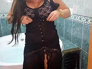 PAMELA PANTERA RIDES ANAL PLUG IN HYDRO MASSAGE CHAIR