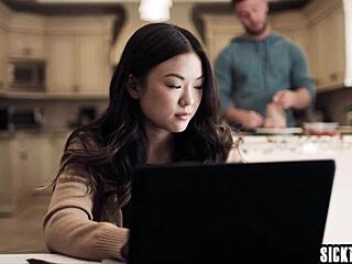 JEALOUS ASIAN TEEN LULU CHU gets FUCKED after craving SEX