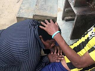 Outdoor sex gone wrong with this curvy babe, what a mess haha! 😂