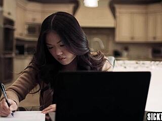 JEALOUS ASIAN TEEN LULU CHU gets FUCKED after craving SEX