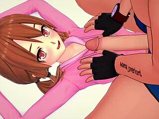 Little stepsister craves to bang in favorite hentai outfit.