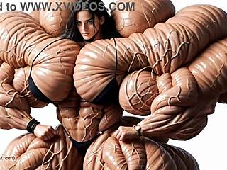 natasha's muscles swell huge at pump factory