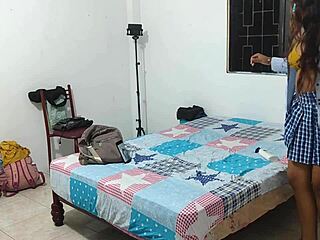 Curious student at 18 explores a wild side with big assets