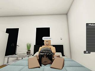 Hey, check this hot couple banging hard on Roblox with no shame!