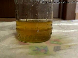 Busty milf showers hairy pussy with yellow urine in wild compilation