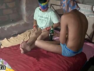 Hot Indian desi step brother-in-law bangs sister-in-law in steamy bedroom sex.