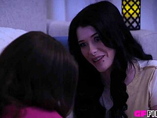 Heyy, check out lesbian stepsisters Gracie Gates and Kitty Lynn scissoring hot! 😍