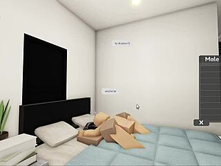 Hey, check this hot couple banging hard on Roblox with no shame!