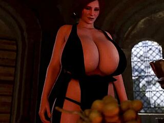 3D HQ Triss POV Big Tits Fucking Cowgirl