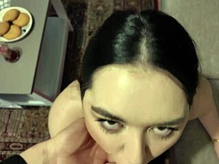 yo, check this neighbor girl deepthroating with juicy spit all over