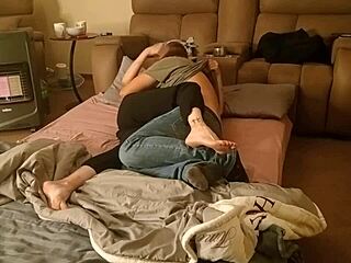 Bigjoefuckalot horny stepsis rides shaved pussy with big dick 😈