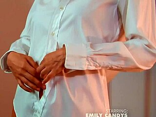 She Drives Him to Explosive Cum with Strapon