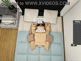 Hey, check this hot couple banging hard on Roblox with no shame!