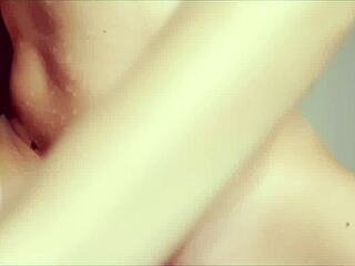 I grind my shaved pussy on his cock then ride him