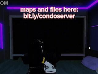 Roblox character engages in suggestive sucking activity