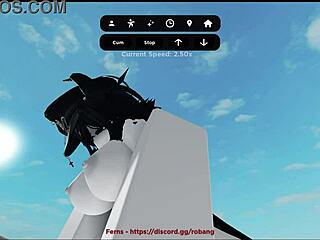 Emo slut gets fucked hard in roblox condo with big ass and tits