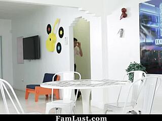 Stepmom catches stepson peeping on her secretly