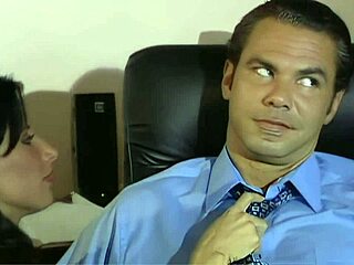 Fucking Brunette Secretary in Steamy Office Encounter