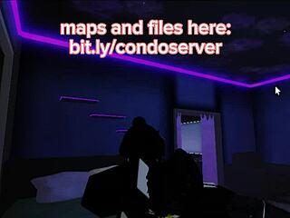 Roblox character engages in suggestive sucking activity