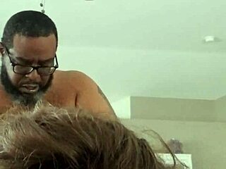 lil whore watches daddy pound her with fat black cock 😈