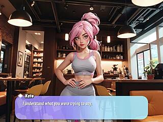 Corlan plays naughty girlfriend with shaved pussy and big tits