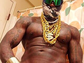 worshipping that huge hairy black cock with hallelujah johnson