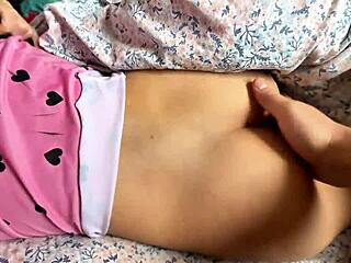 Watch this amateur couple bent over in doggystyle? Morning sex with tight pussy and orgasm from husband.