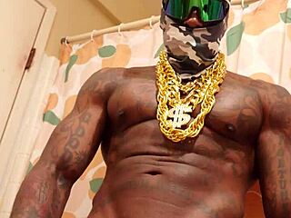 worshipping that huge hairy black cock with hallelujah johnson