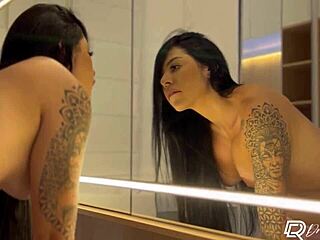 drii cordeiro enjoys bent over cowgirl and facial creampie