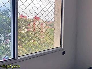 Skinny Teen Bent Over For Anal Cumshot