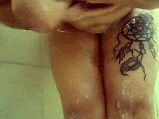 hey, check out this bbw babe teasing in the shower with her big ass and tits