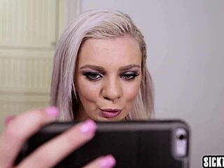 Perverted teen 18+ with big tits sucked guys big hard cock