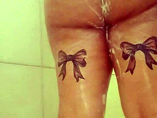 hey, check out this bbw babe teasing in the shower with her big ass and tits