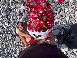 i felt intense pleasure when valentina fucked me on the beach after christmas party