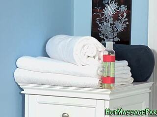 Smalltits Masseuse Feels Intense Emotions During Facial And Blowjob Session