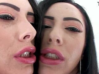 bella maree, cougar milf, gives pov blowjob to huge cock and swallows cum.