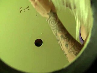 The Slender Tattooed Blonde Stevie Delivers An Unforgettable Blowjob In The Gloryhole