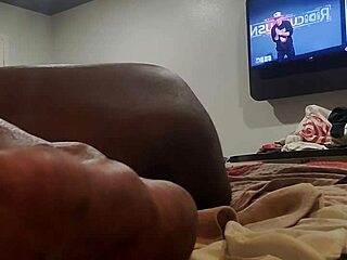 I jacking off to my own porn, feeling so horny and excited.