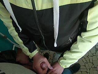 Teasing Blowjob On Risky Public Stairs