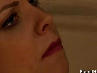 hey, wanna see this big ass lesbian slave tied up and fucked with strapon?