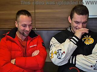 silvia dellai takes 3 on 1 intense double anal cum swallow.