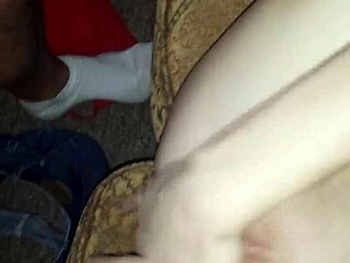 Sexy redhead girlfriend gives intriguing blowjob