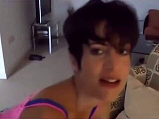 this amateur brunette is getting destroyed by a big black cock, wow