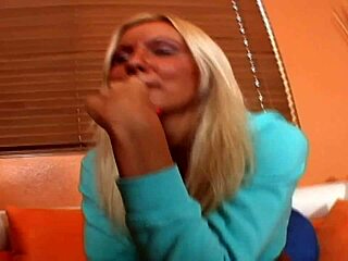 Fucking Blonde Mom Bent Over for Intense Action