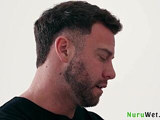 Brunette Masseuse with Huge Boobs Delivers Intense Nuru Massage and More!